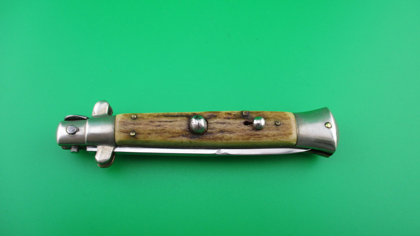 z INOX 20cm Italian Picklock 1950s vintage Stag automatic knife