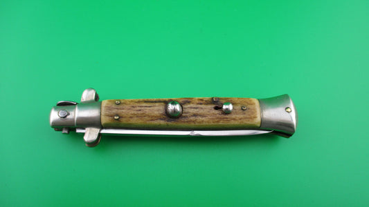 z INOX 20cm Italian Picklock 1950s vintage Stag automatic knife