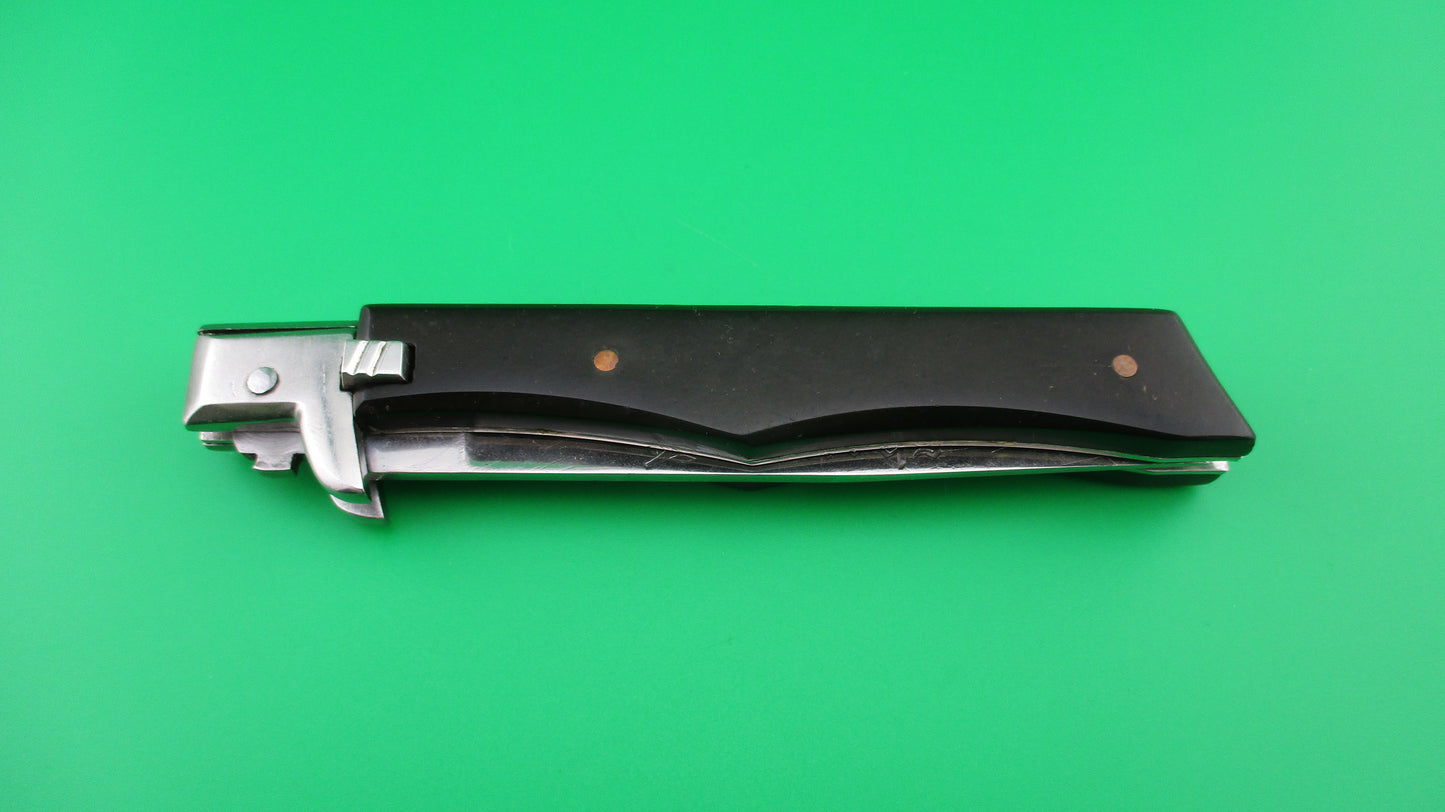 RPK 24cm Russian Prison Knife SHARK Swivel bolster Black & silver automatic knife
