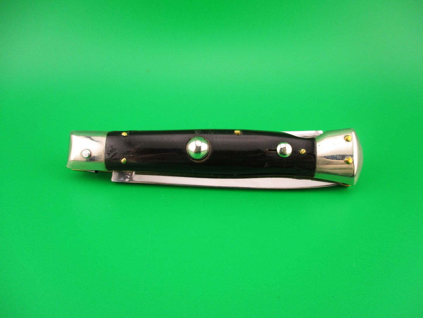 Rostfre 8 18cm Italian Horn Lockback Rare Guardless NOS automatic knife Belgian