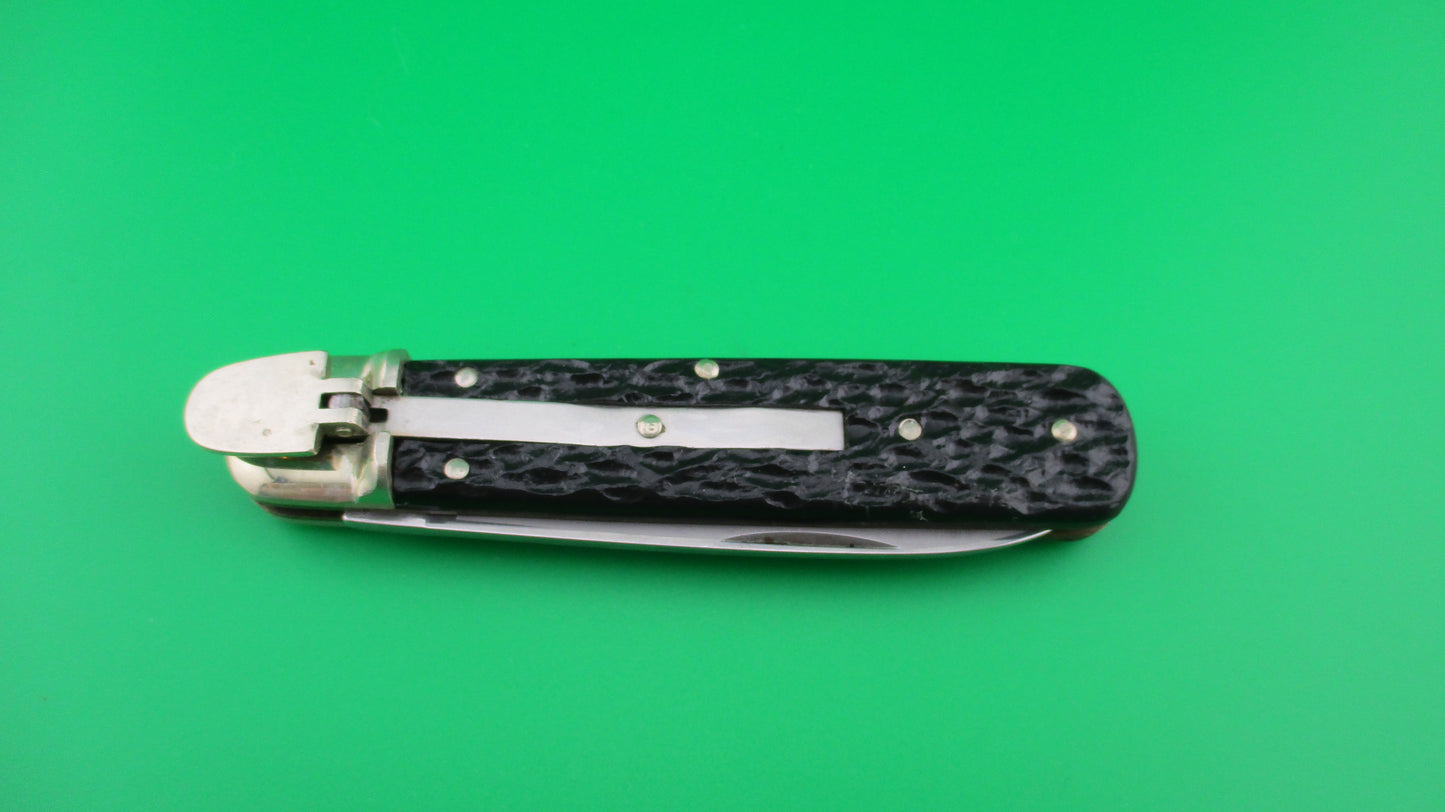 BOKER TREE BRAND CLASSIC 712 11cm German Lever automatic knife Black stag