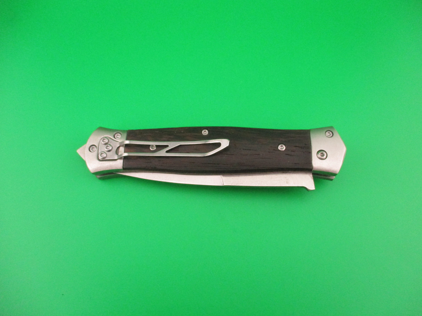 MIKOV style 23cm Forward Lever release automatic knife w bayonet blade