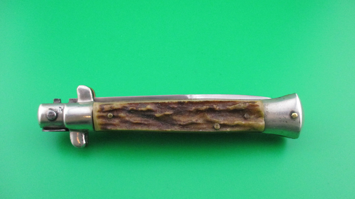 z INOX 20cm Italian Picklock 1950s vintage Stag automatic knife