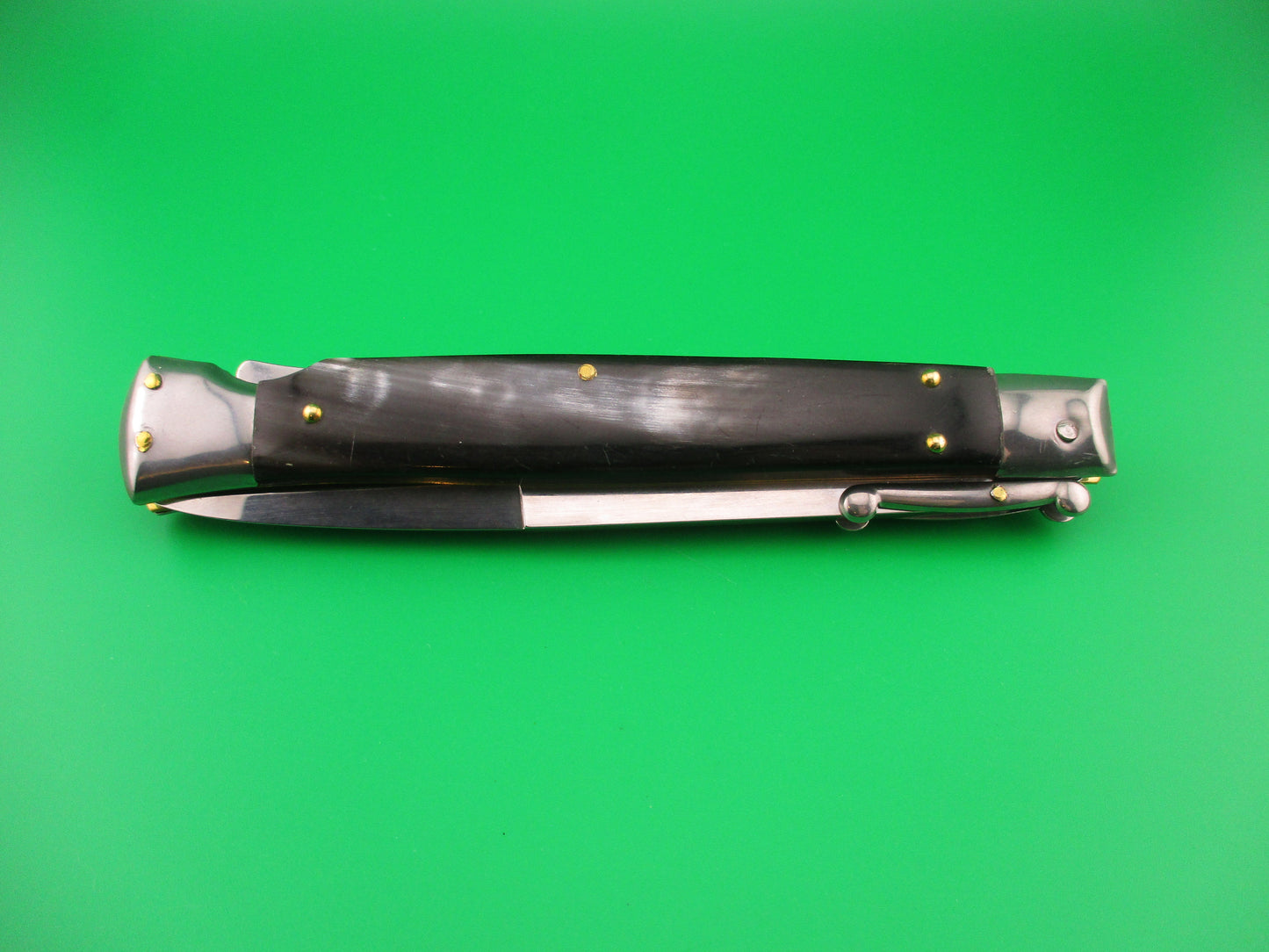 FRANK B ITALY 28cm Italian Swing Guard Brazilian horn automatic knife