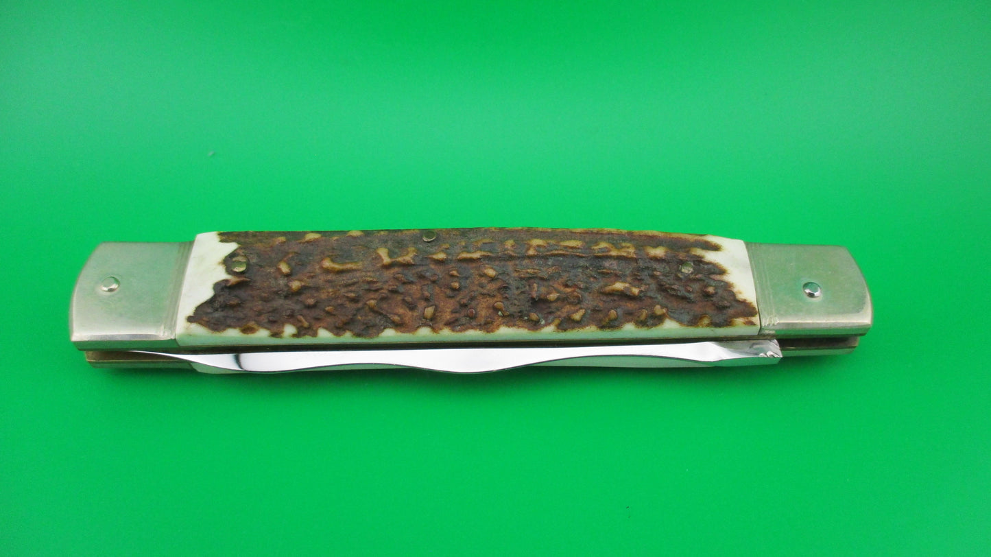 Hubertus 26cm German Slimline Stag KRIS blade Lever automatic knife