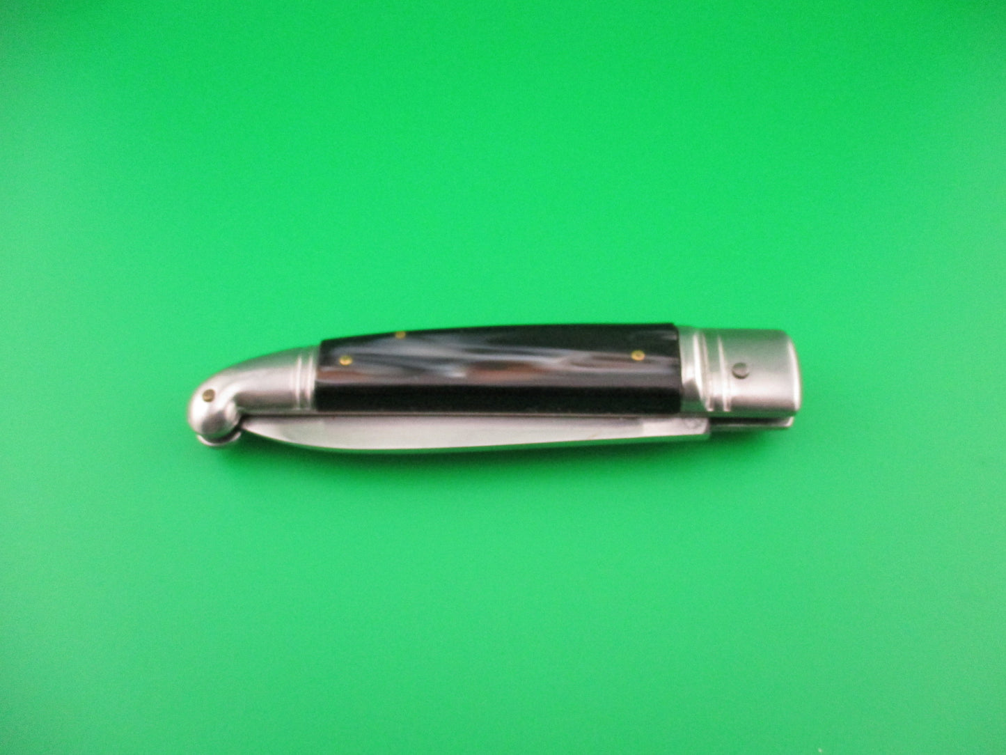 INOX 20cm Italian Birds head Lever Horn Vintage automatic knife