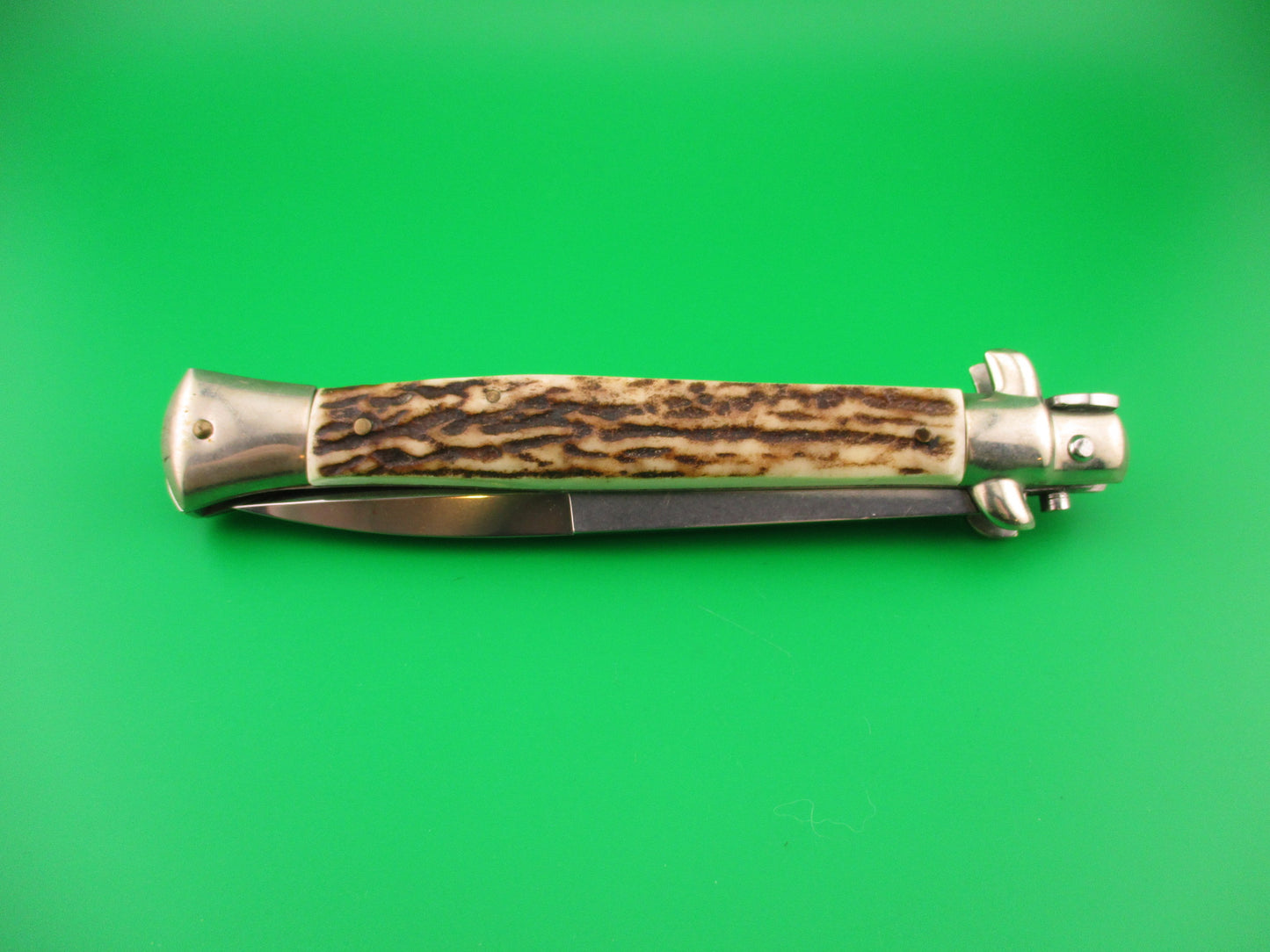 Walts LATAMA (Cat) 28cm Italian stiletto Bayonet Blade Stag switchblade knife