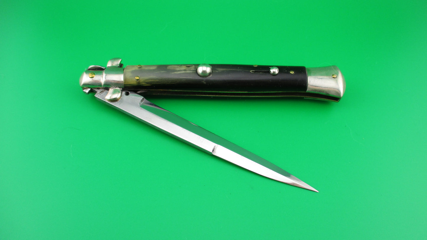 LATAMA ITALY 28cm Italian Picklock Vintage 1950s Horn Bayo automatic knife