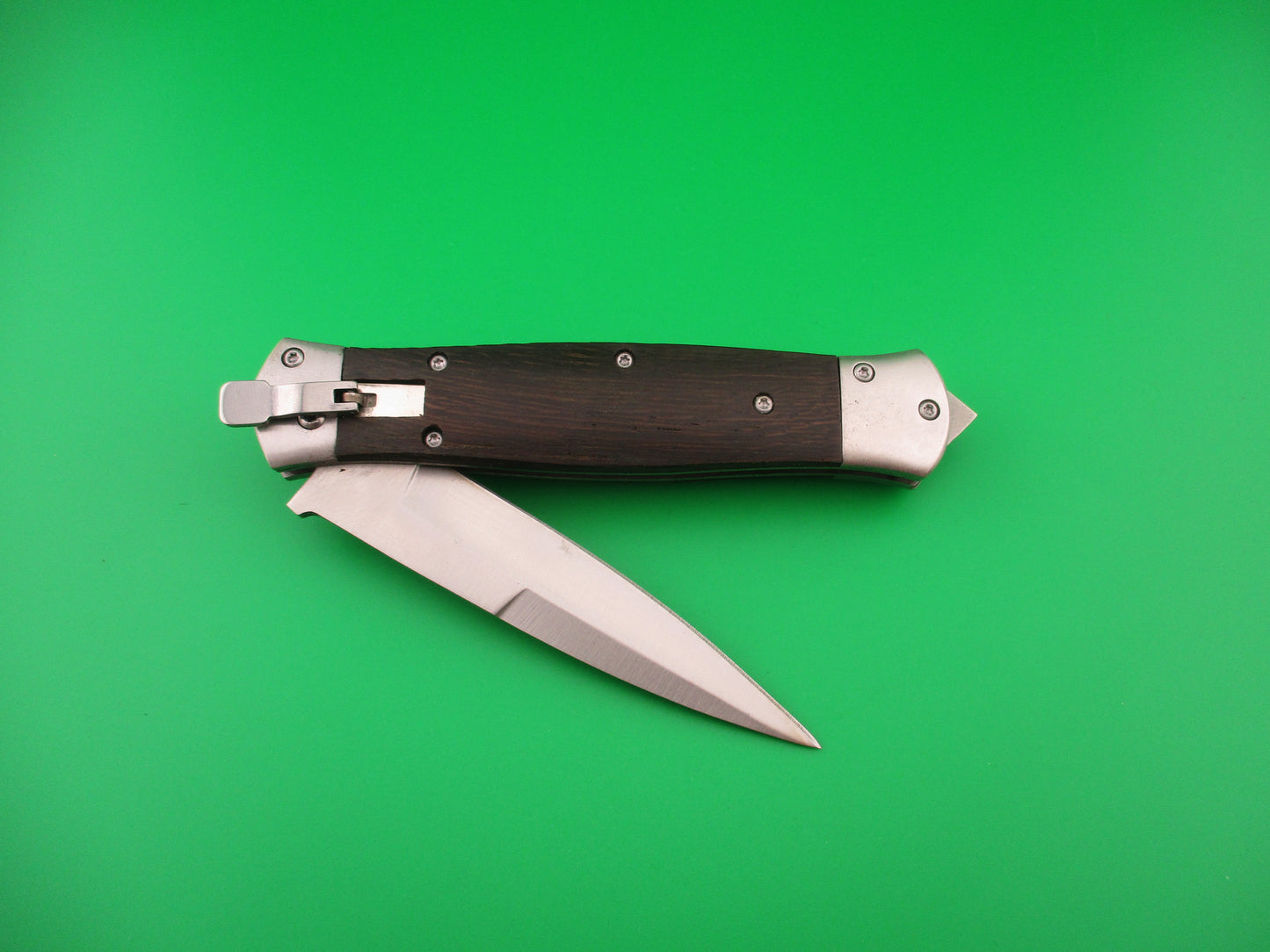 MIKOV style 23cm Forward Lever release automatic knife w bayonet blade