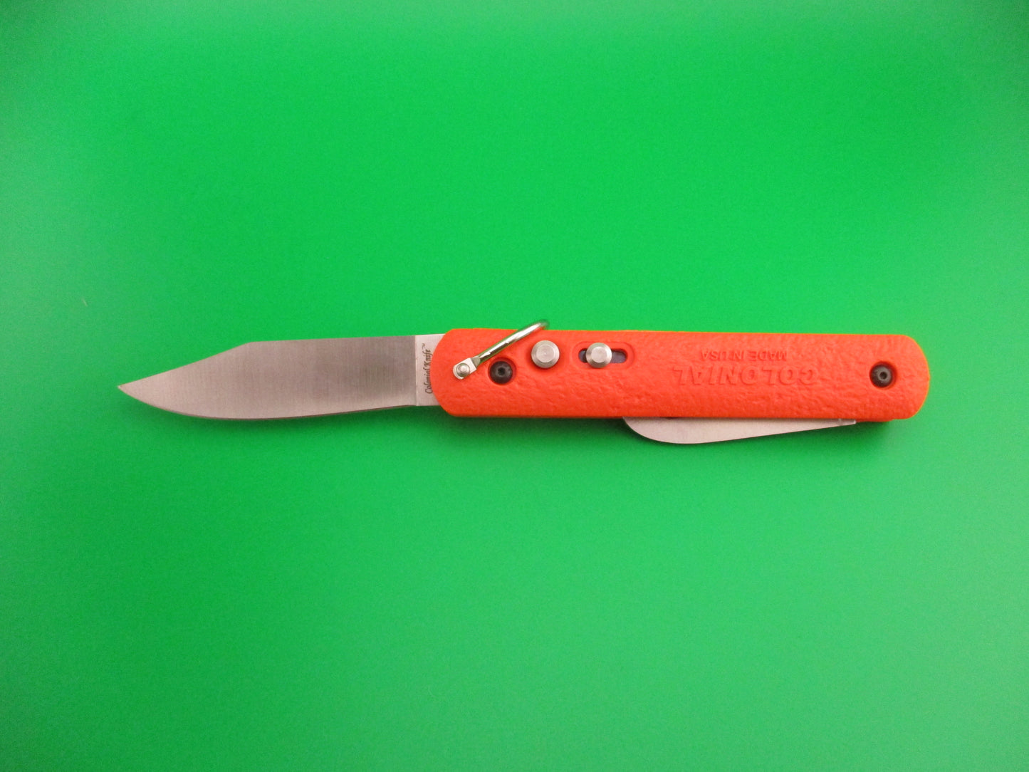 COLONIAL KNIFE 2019 M724 Orange Paratrooper 2 blade Automatic knife