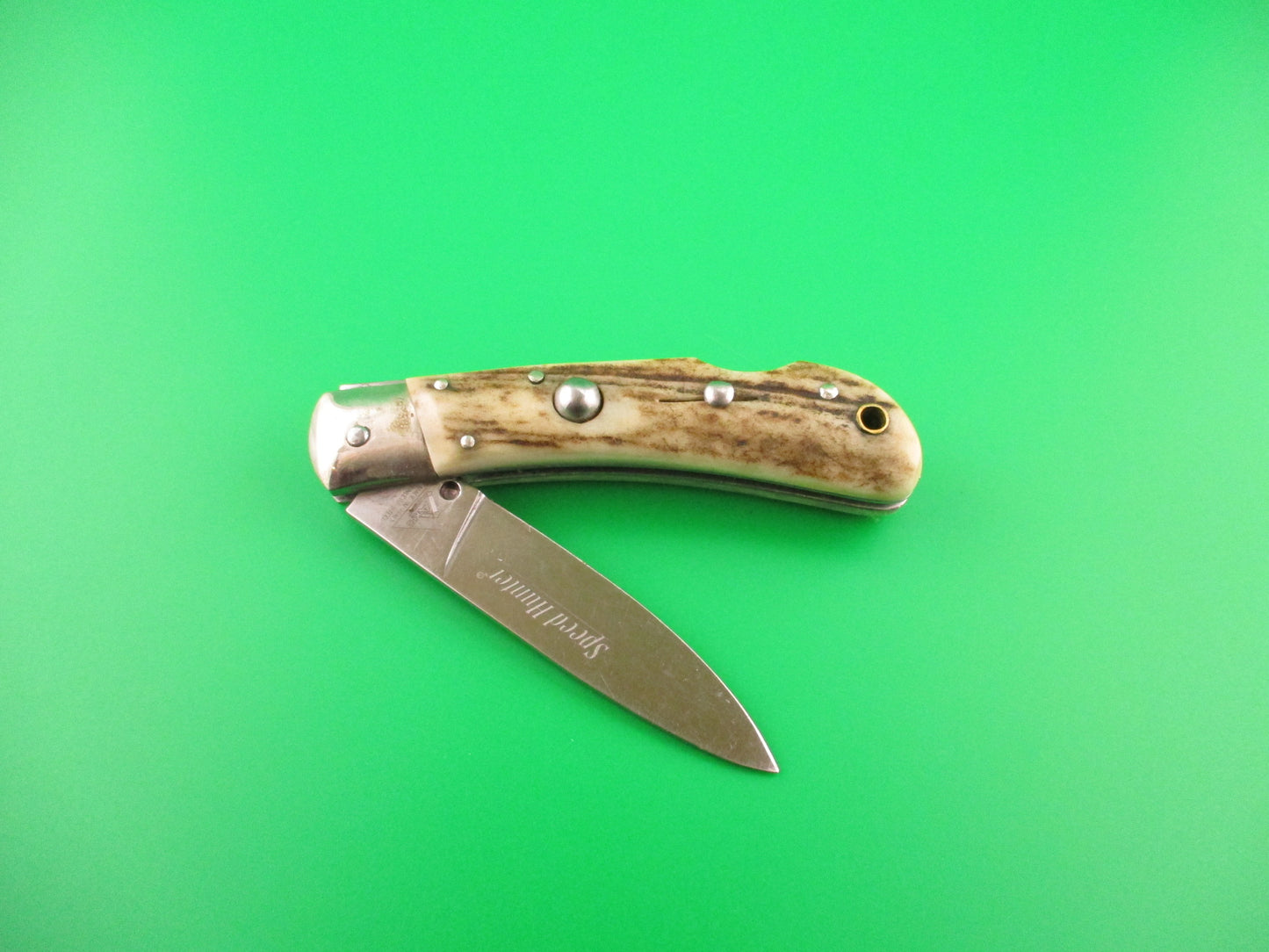 AKC MADE IN ITALY STAINLESS STEEL 18cm Italian Stag Speed Hunter automatic knife