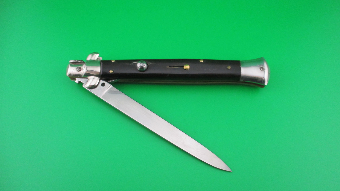 JAGUAR INOX 28cm Italian Stiletto swivel bolster Zoppis automatic knife
