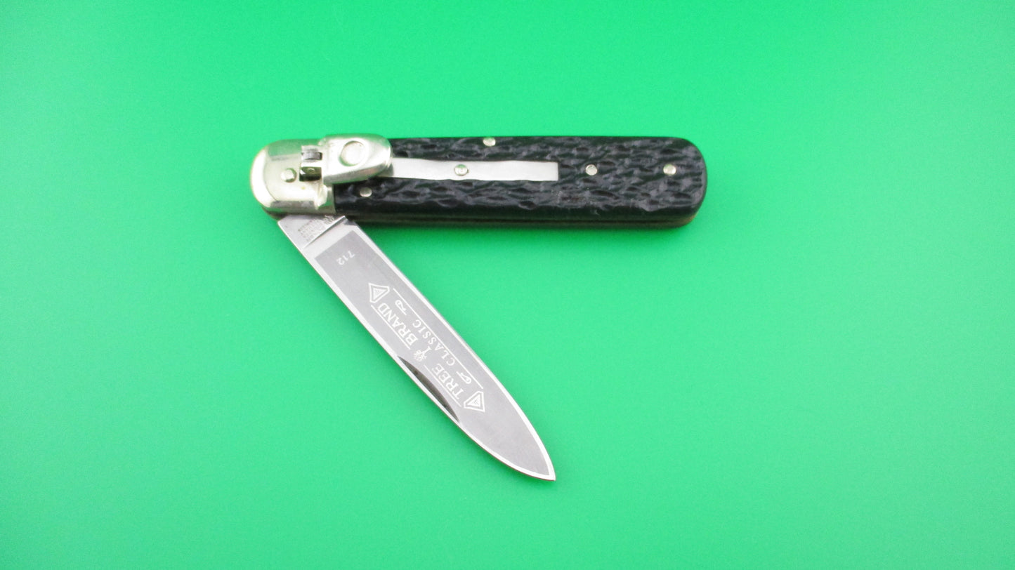 BOKER TREE BRAND CLASSIC 712 11cm German Lever automatic knife Black stag
