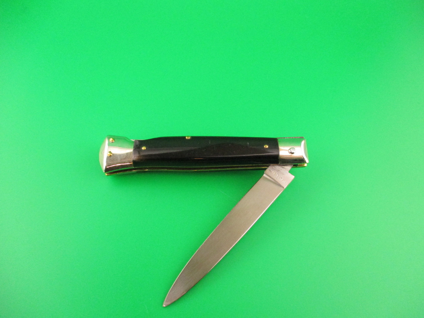 Rostfre 8 18cm Italian Horn Lockback Rare Guardless NOS automatic knife Belgian