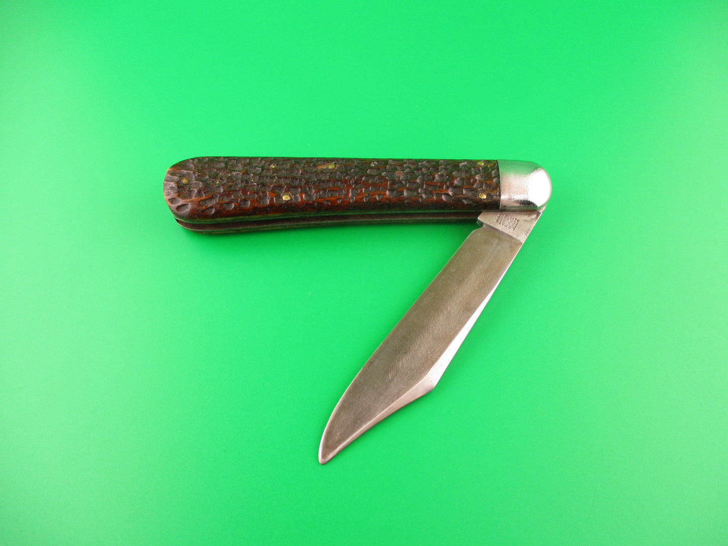 SCHRADE CUT CO Hunter Early 1543 3/4 Jigged Bone antique switchblade knife