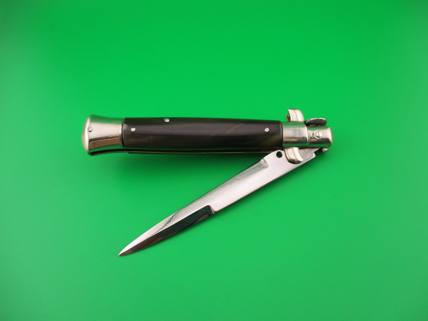 Sterile 23cm Italian Picklock Horn Bayonet Vintage 1950s automatic knife