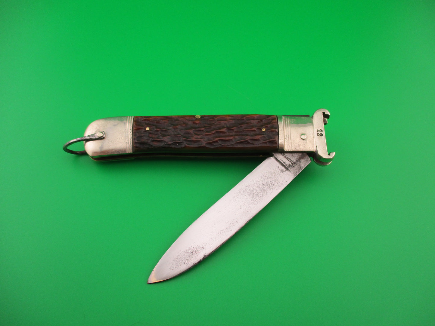 z BOKER 20cm GERMAN SHELL PULLER LEVER jigged bone vintage Johnny Cade knife