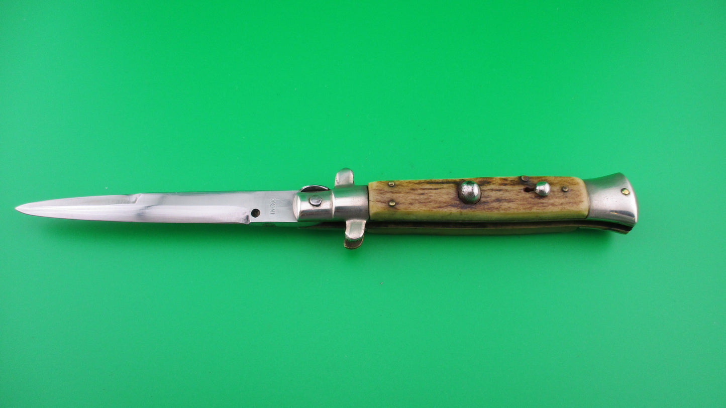 z INOX 20cm Italian Picklock 1950s vintage Stag automatic knife