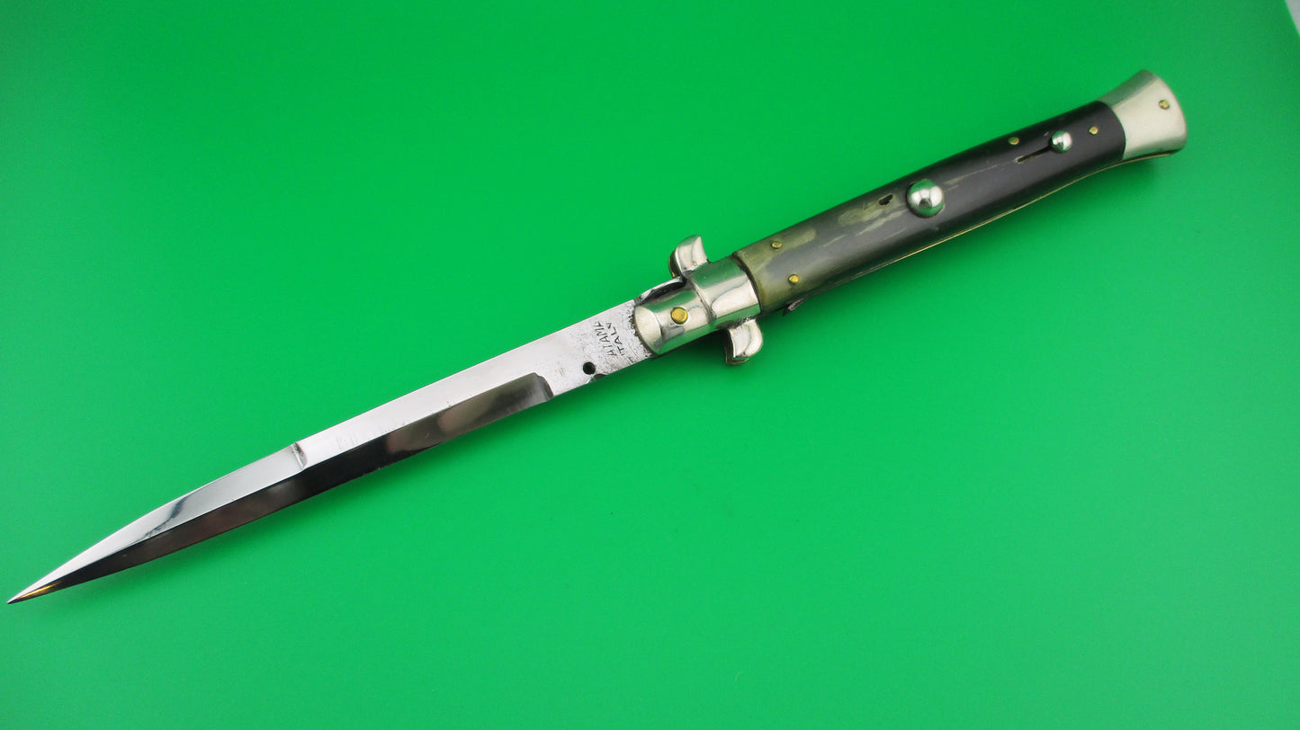 LATAMA ITALY 28cm Italian Picklock Vintage 1950s Horn Bayo automatic knife
