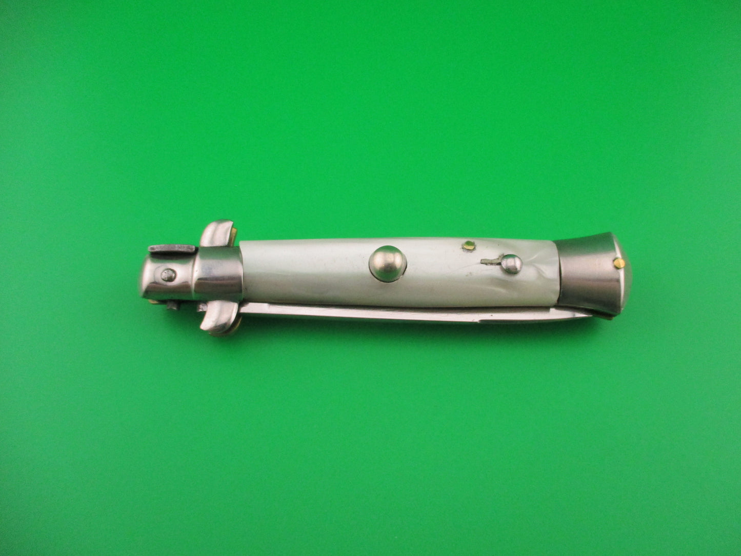 Rostfrei 7 20cm Italian Transitional Pearlex Stiletto vintage automatic knife