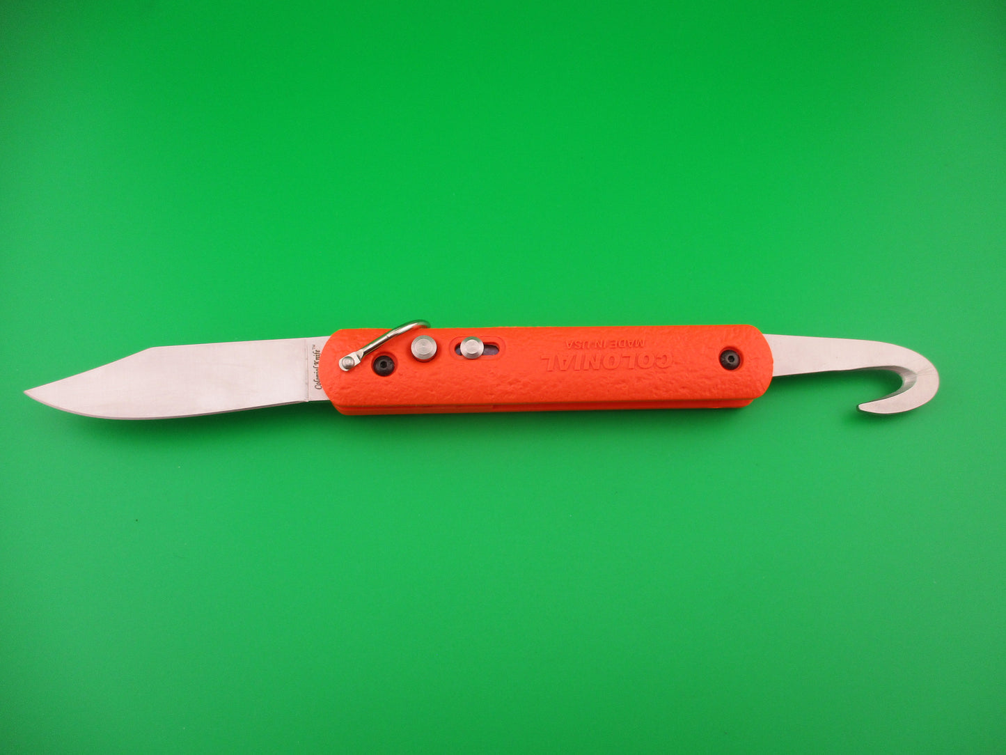 COLONIAL KNIFE 2019 M724 Orange Paratrooper 2 blade Automatic knife