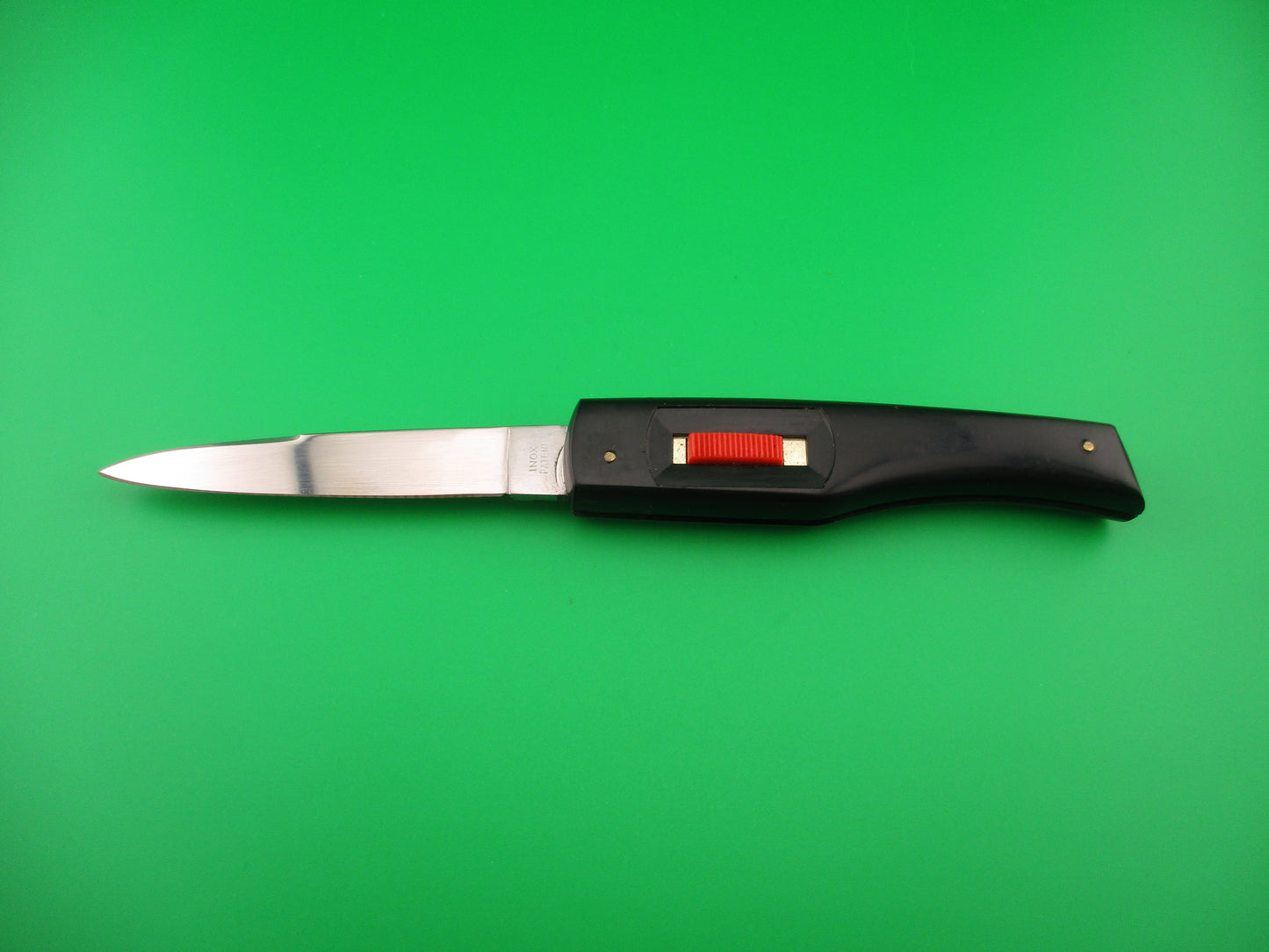 INOX PATENT 20cm Italian Collini Flylock automatic knife Red button