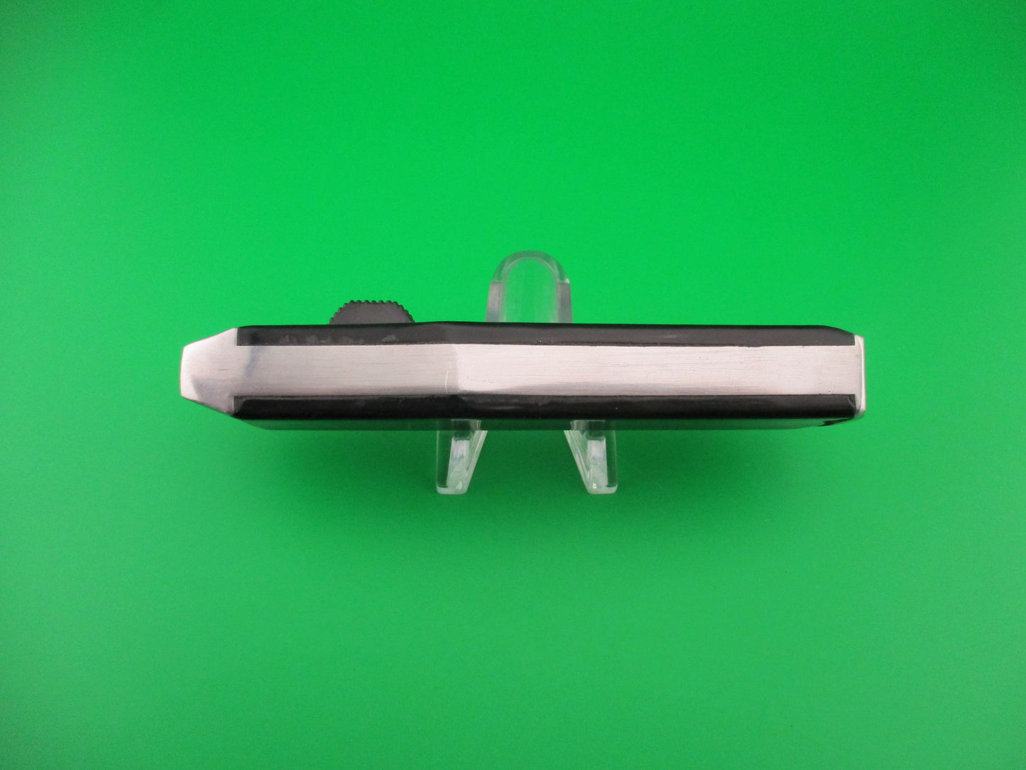 Spanish 22cm OTF Black Vintage silver shield aluminum frame DA knife NOS