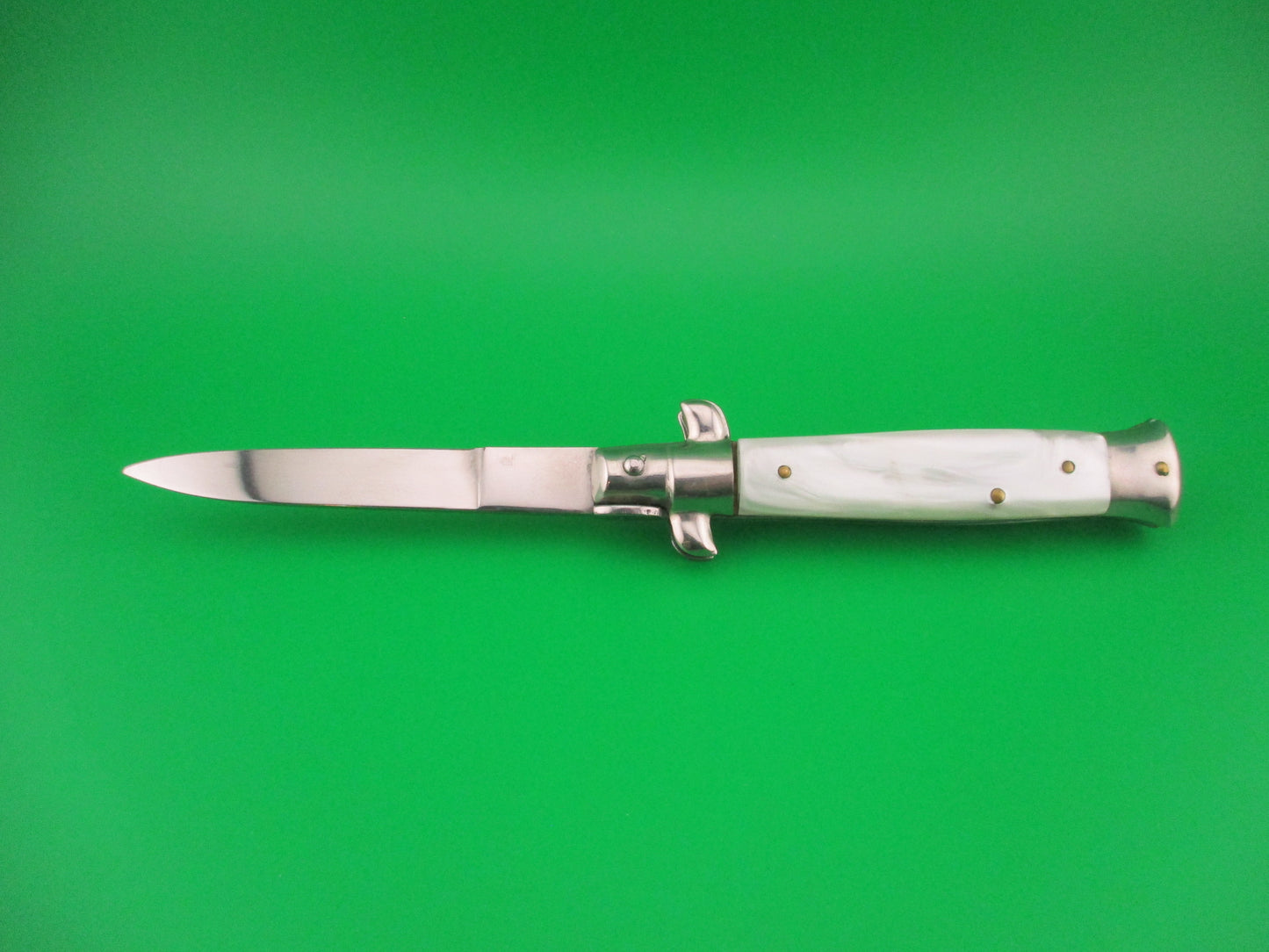 VIRGINIA INOX 18cm Italian Swivel bolster Pearlex vintage automatic knife