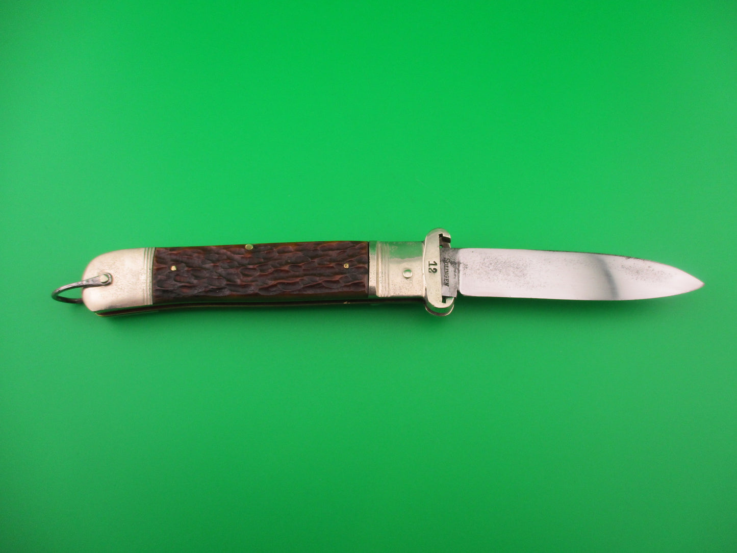 z BOKER 20cm GERMAN SHELL PULLER LEVER jigged bone vintage Johnny Cade knife