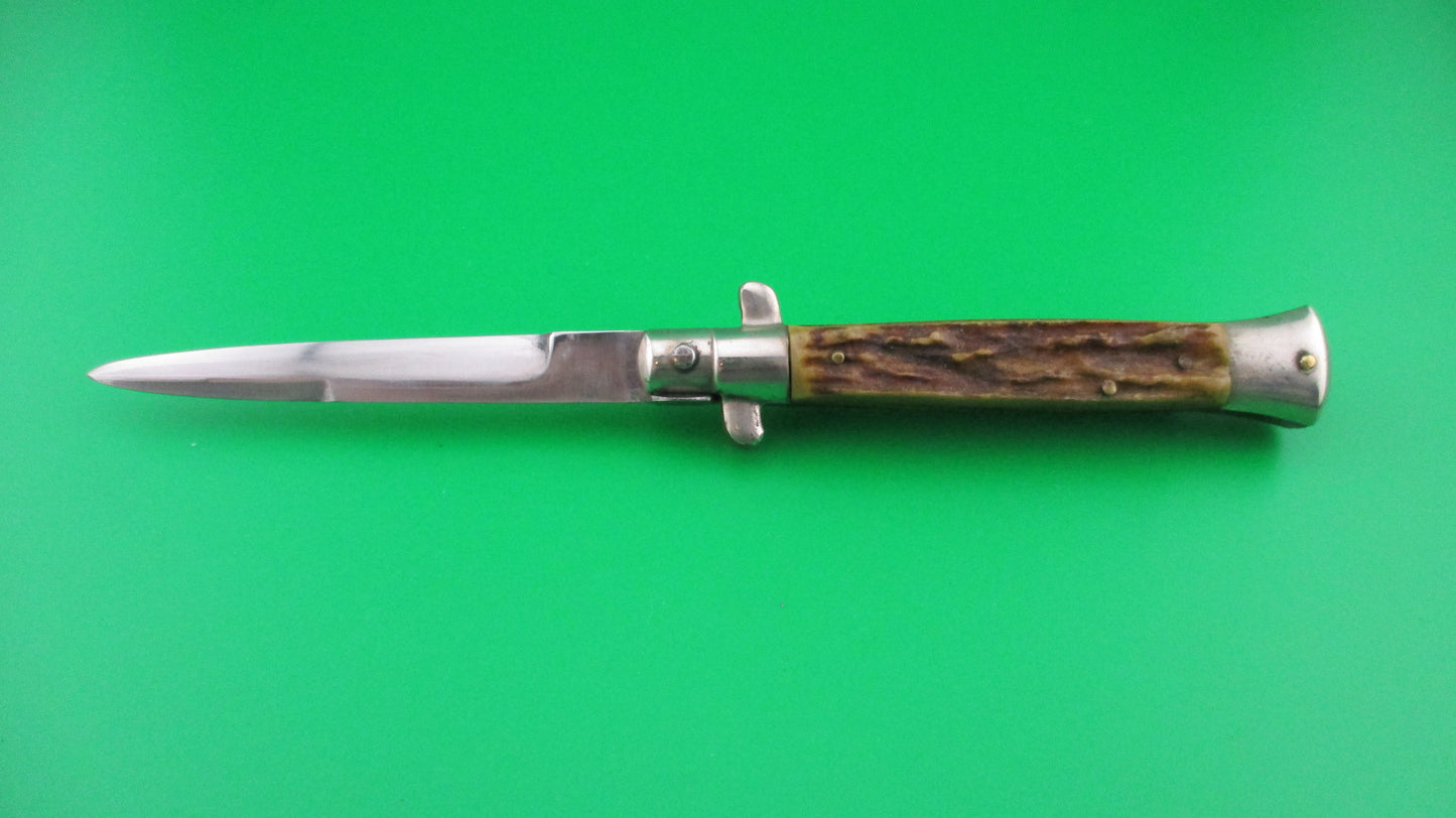 z INOX 20cm Italian Picklock 1950s vintage Stag automatic knife