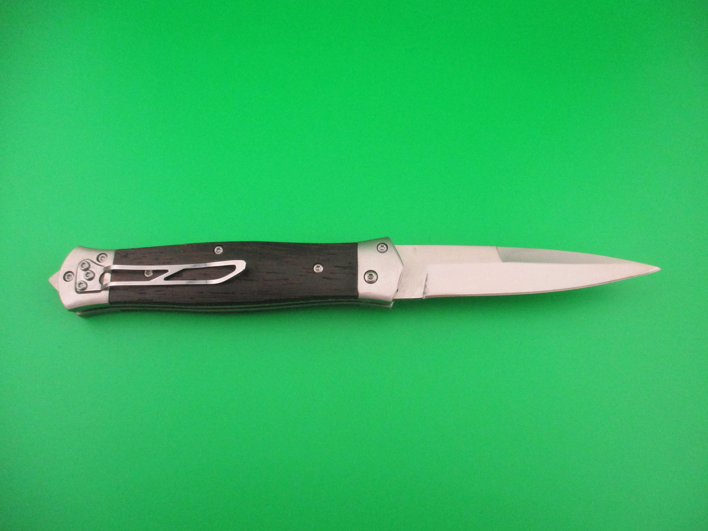 MIKOV style 23cm Forward Lever release automatic knife w bayonet blade