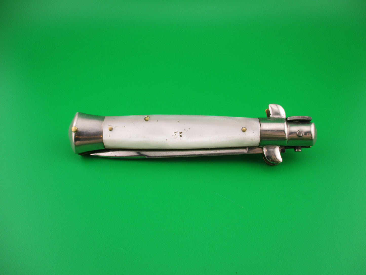 Rostfrei 7 20cm Italian Transitional Pearlex Stiletto vintage automatic knife