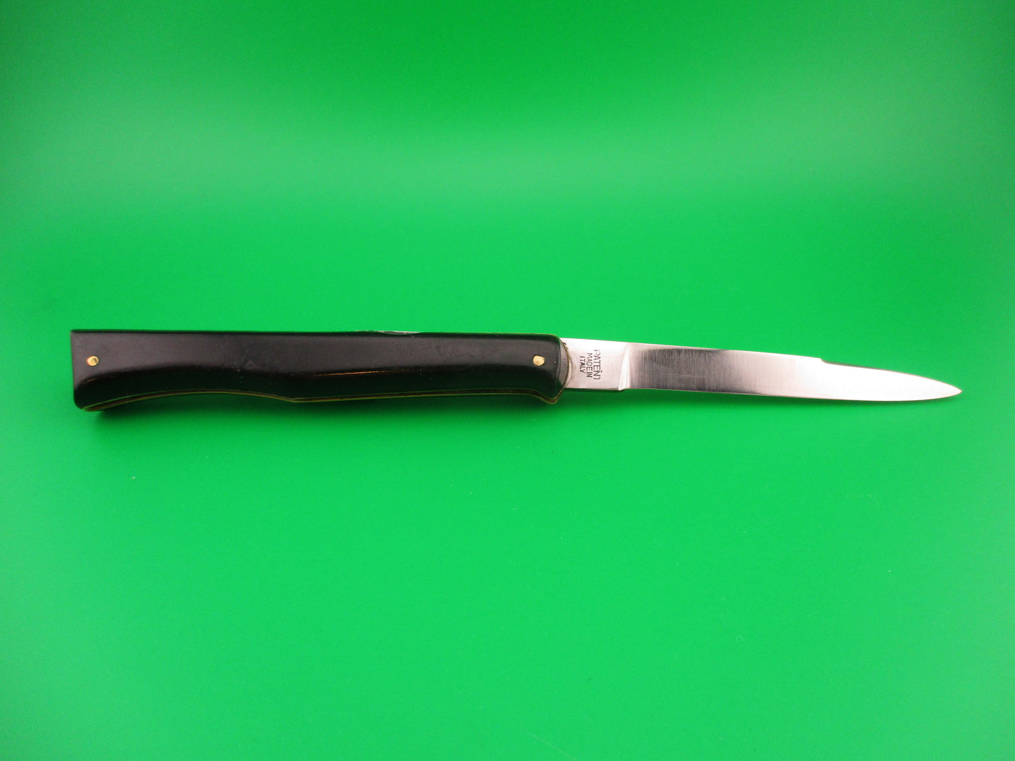 z Ackermannchen ROSTFREI 21cm Italian Rectangle button lockback automatic knife