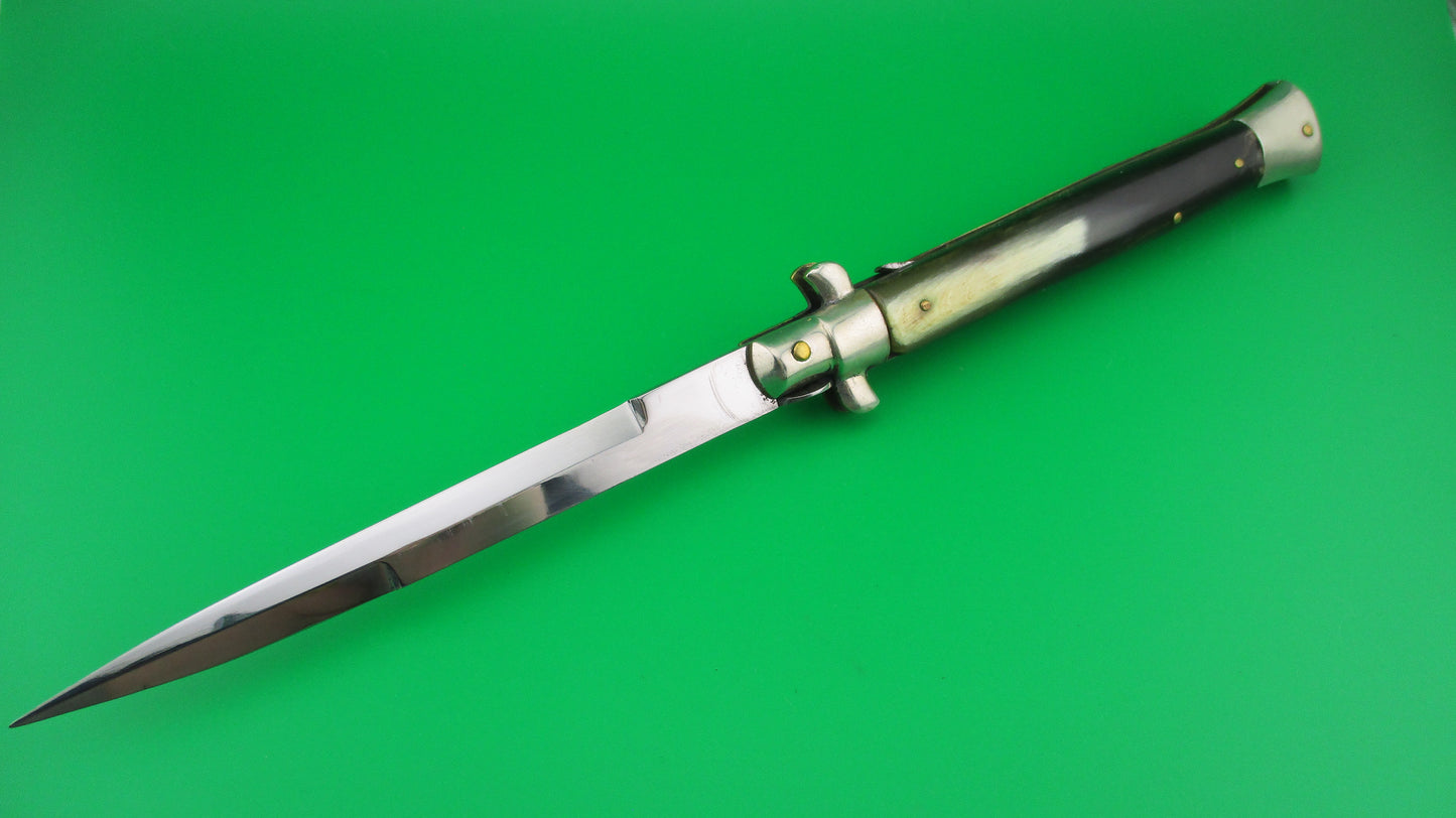 LATAMA ITALY 28cm Italian Picklock Vintage 1950s Horn Bayo automatic knife
