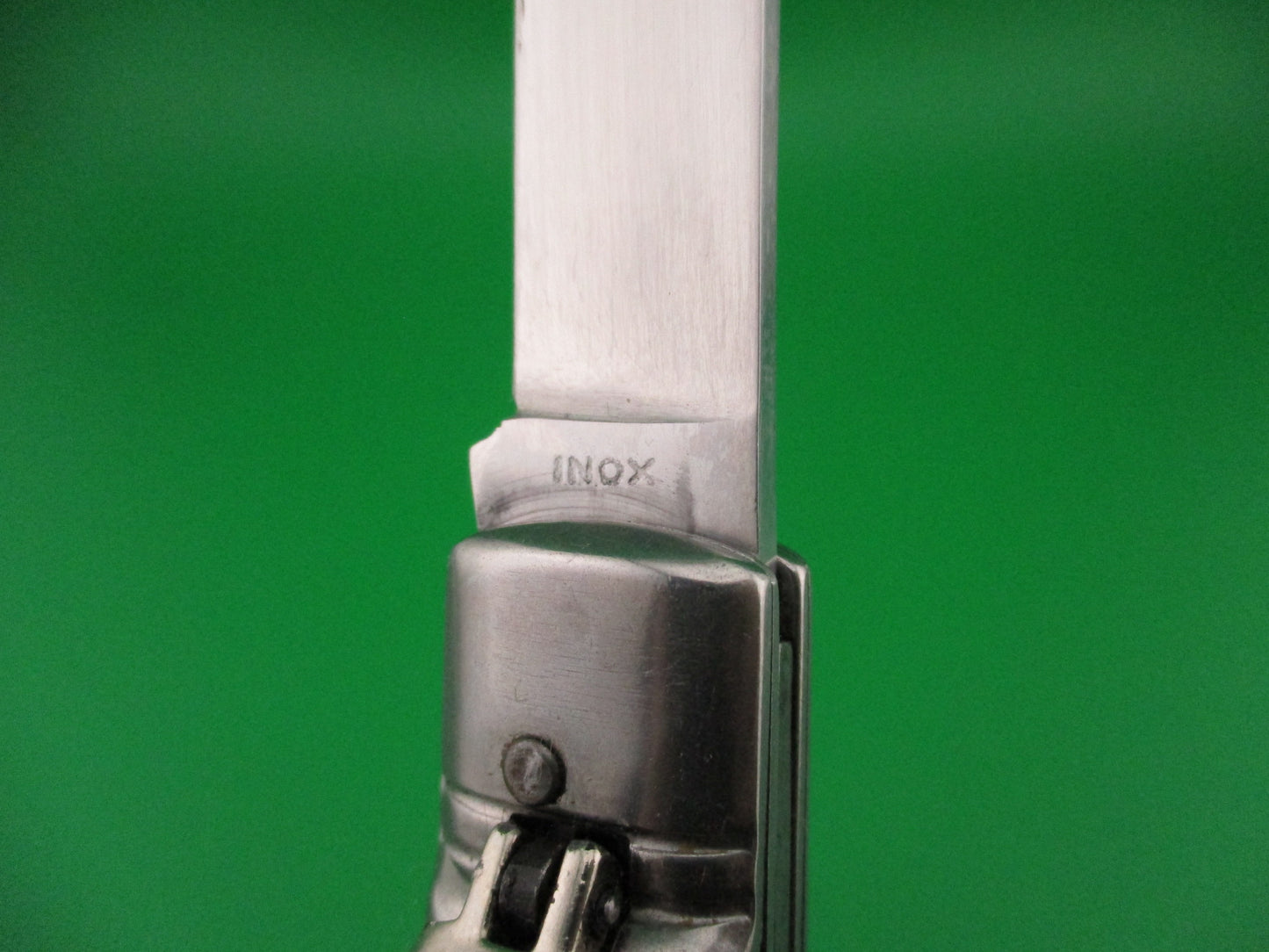 INOX 20cm Italian Birds head Lever Horn Vintage automatic knife