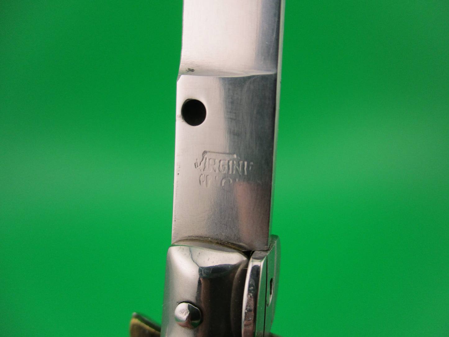 VIRGINIA INOX 18cm Italian Swivel bolster Pearlex vintage automatic knife