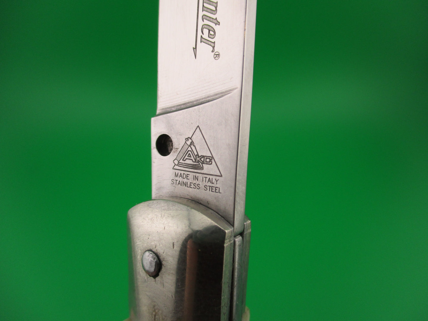 AKC MADE IN ITALY STAINLESS STEEL 18cm Italian Stag Speed Hunter automatic knife