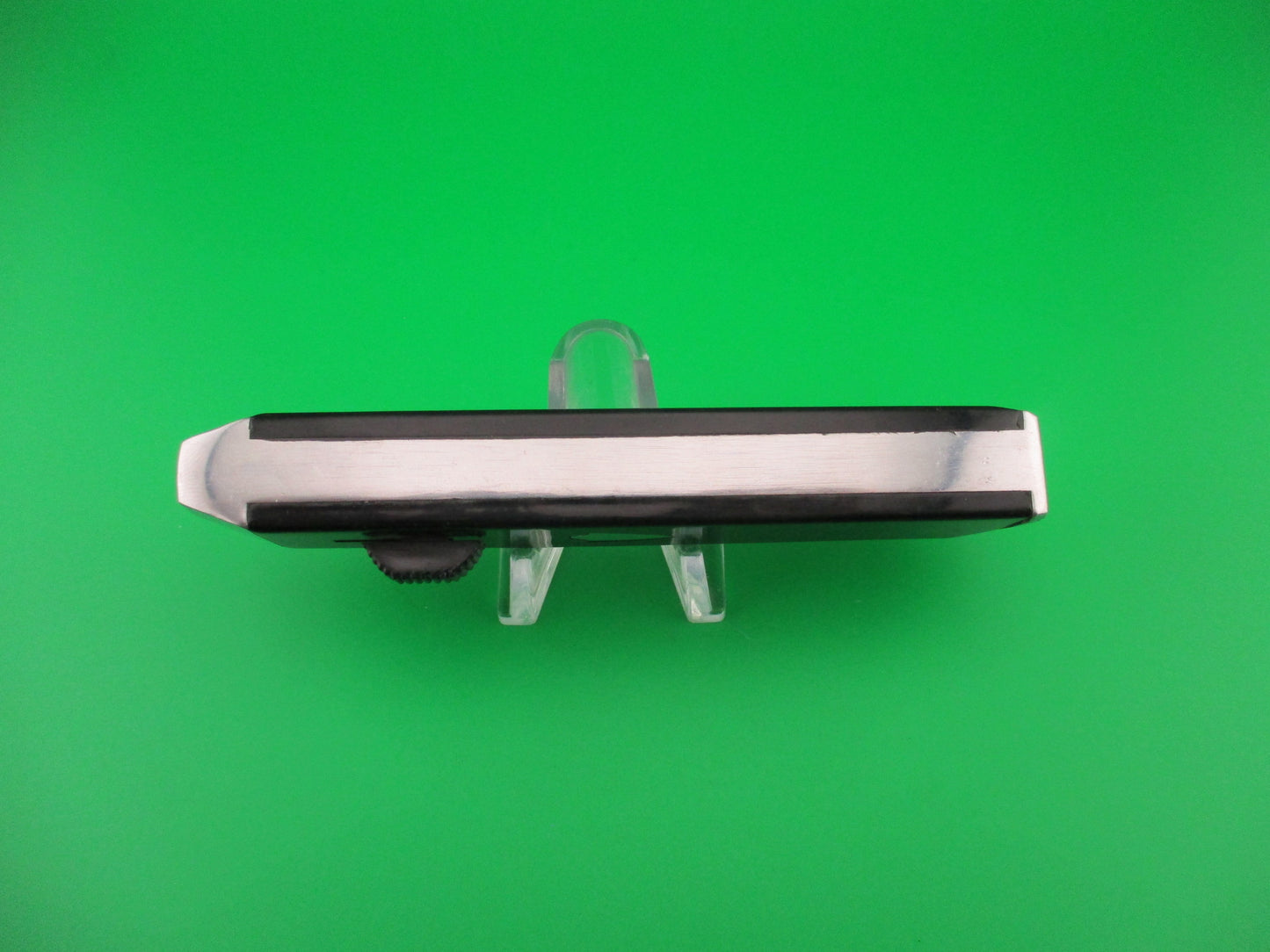 Spanish 22cm OTF Black Vintage silver shield aluminum frame DA knife NOS