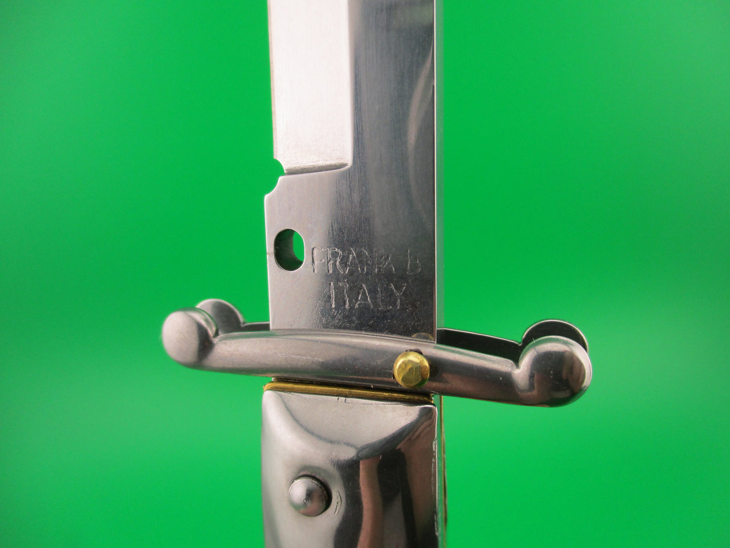 FRANK B ITALY 28cm Italian Swing Guard Brazilian horn automatic knife