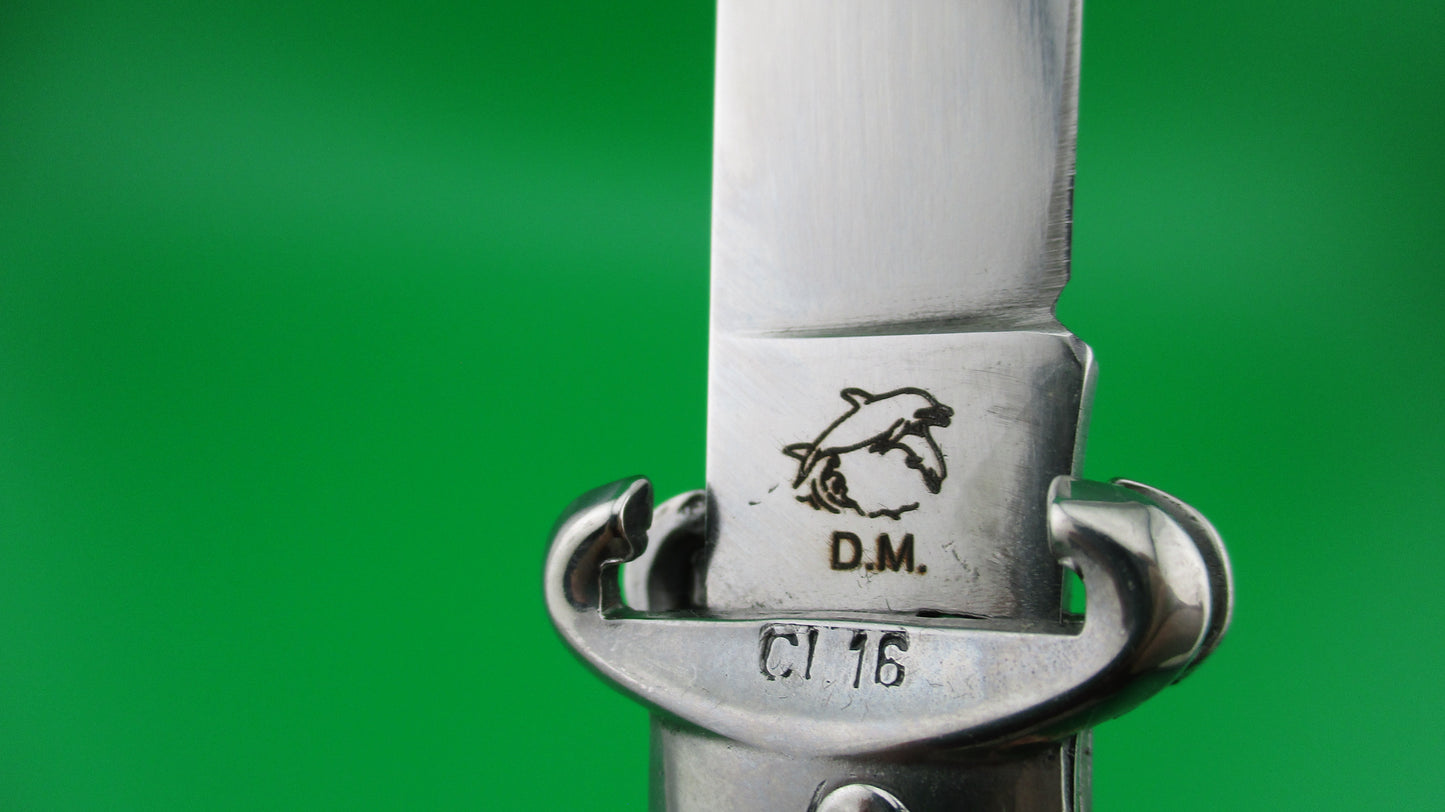 z G.O.M. INOX D.M. 20cm Italian Abalone Lever Shell puller automatic knife