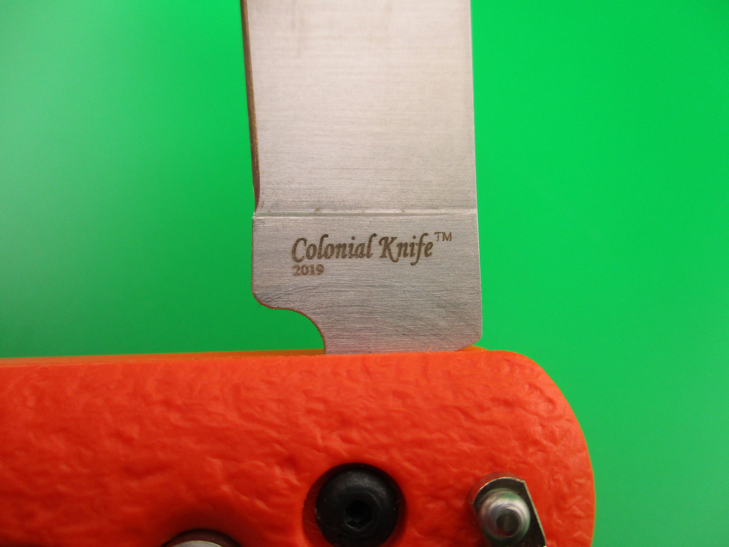 COLONIAL KNIFE 2019 M724 Orange Paratrooper 2 blade Automatic knife