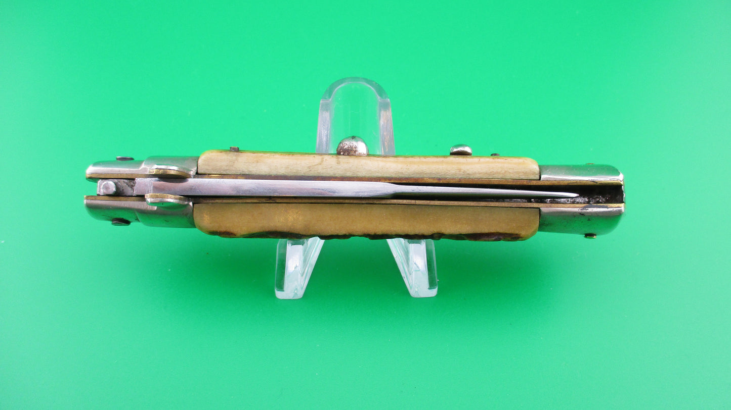 z INOX 20cm Italian Picklock 1950s vintage Stag automatic knife