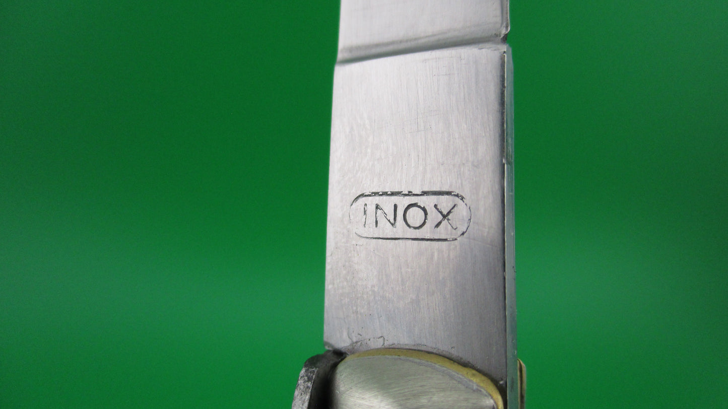 WANDY INOX 20cm Italian transitional Stiletto Jigged bone swivel bolster switchblade