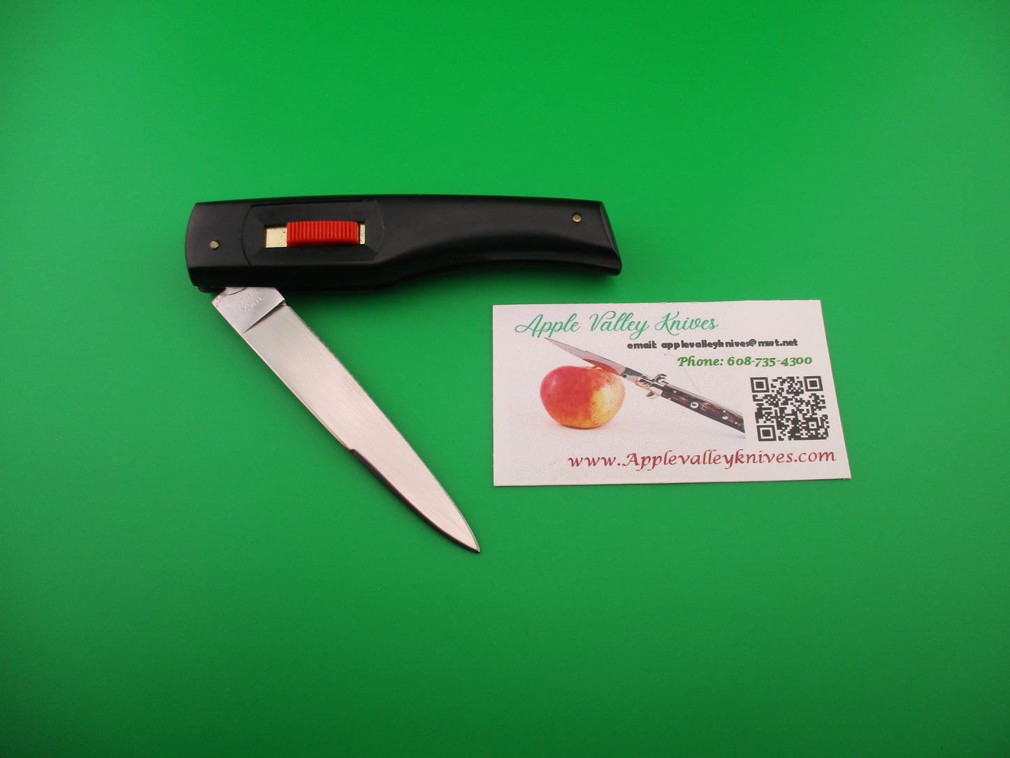 INOX PATENT 20cm Italian Collini Flylock automatic knife Red button