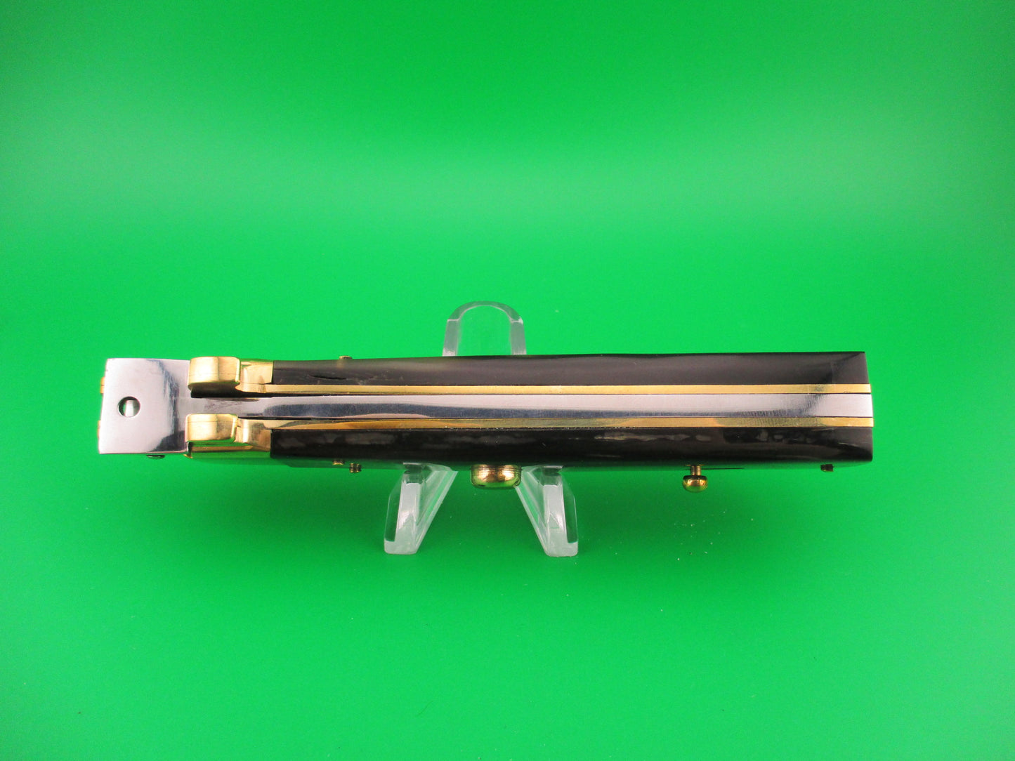 Custom Frosolone Style Horn 25cm Picklock Automatic knife by Orang Zaib