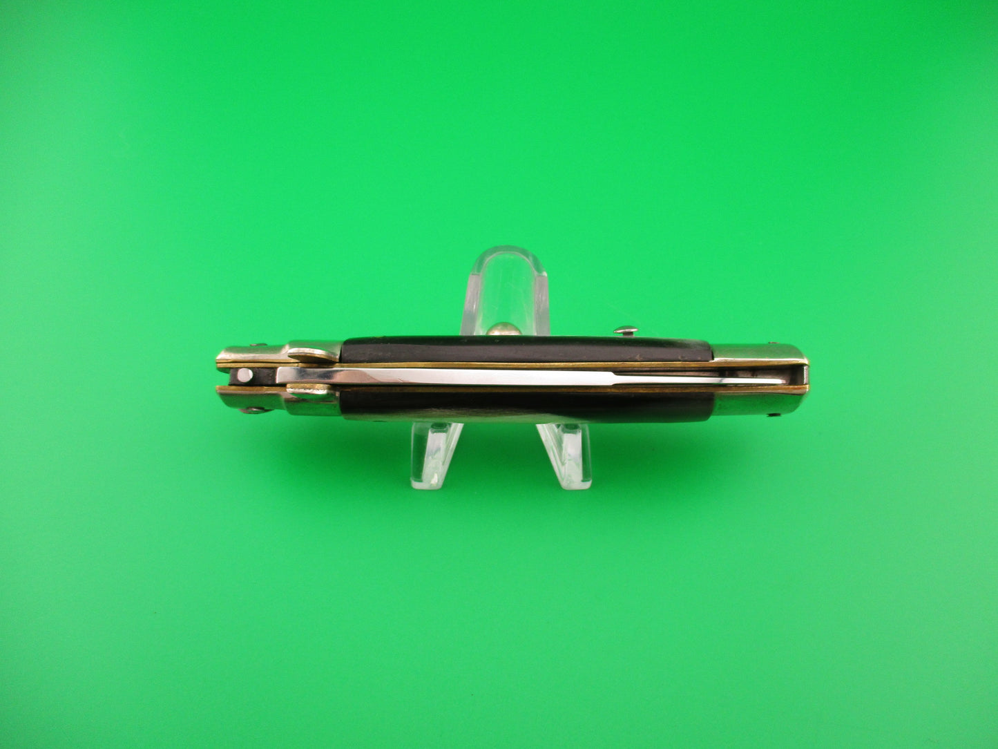 C. Jul Herbertz 21cm Italian Transitional Stiletto Horn Vintage 1960s NOS automatic knife