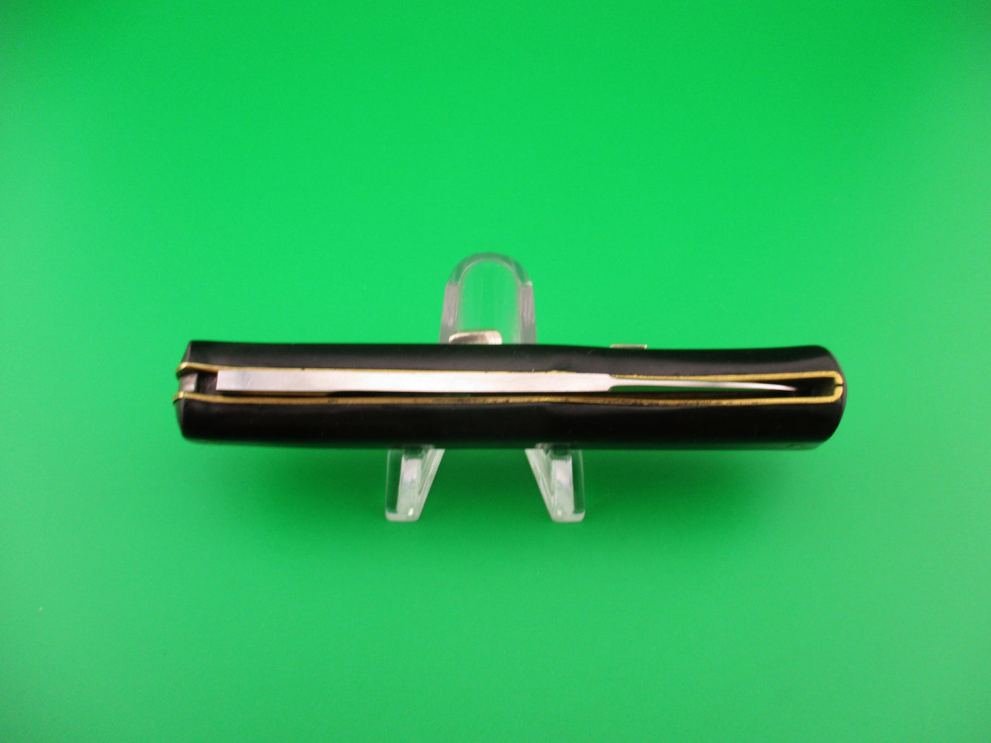 z Ackermannchen ROSTFREI 21cm Italian Rectangle button lockback automatic knife