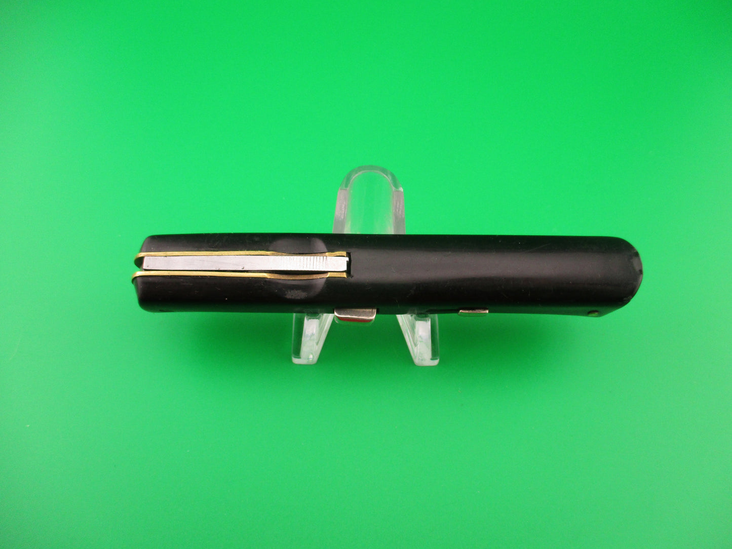 z Ackermannchen ROSTFREI 21cm Italian Rectangle button lockback automatic knife