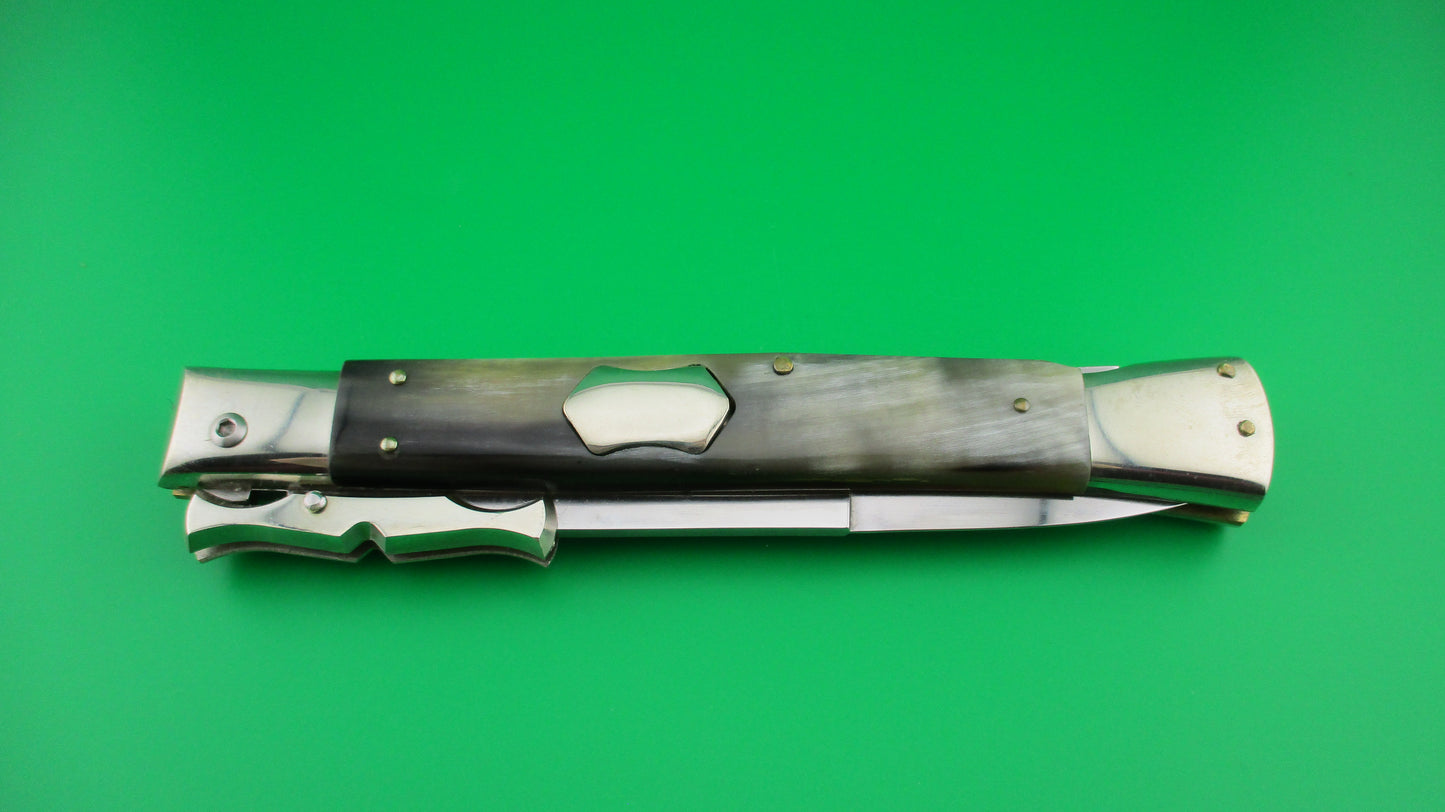 z AGA CAMPOLIN 33cm Italian Batwing Shield button automatic knife