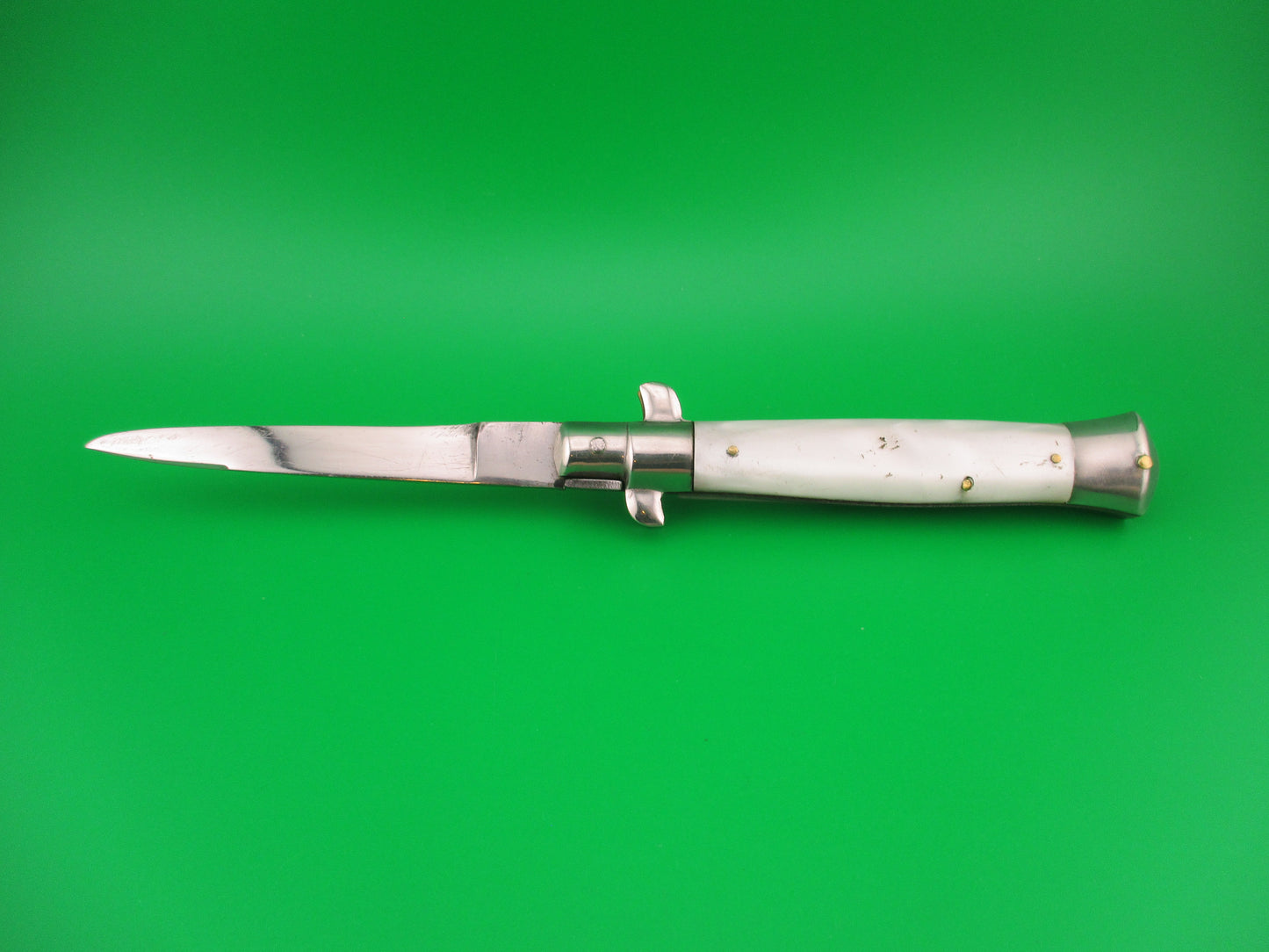 Rostfrei 7 20cm Italian Transitional Pearlex Stiletto vintage automatic knife